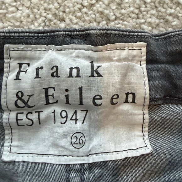 Frank & Eileen Sligo Skinny Jeans Womens 26 Gray Stretch Comfort Minimalist - Picture 6 of 9